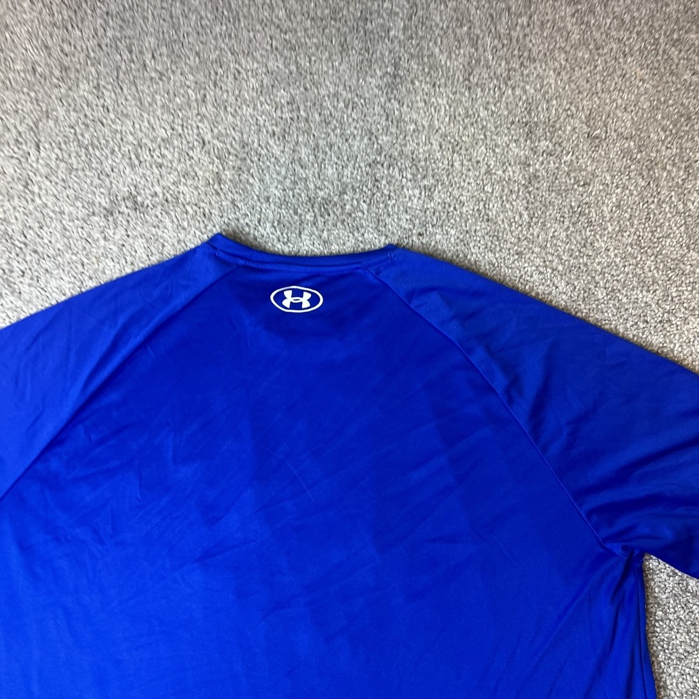 Under Armour‎ Shirt Mens Large Blue Loose Fit Athletic Graphic Tee Lightweight - Picture 6 of 10